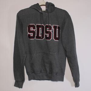 Vintage Champion SDSU Dark Gray Hoodie Size S